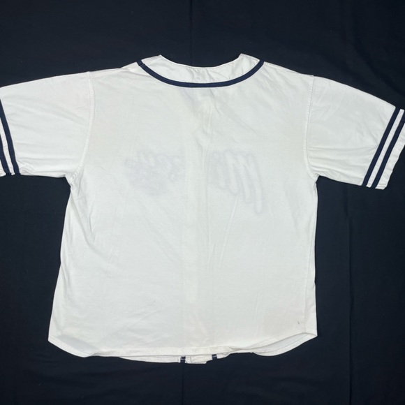 Vtg Walt Disney Mickey Mouse Mens Baseball Jersey Sz Large 90s Y2K Button Up B5 - Picture 2 of 10